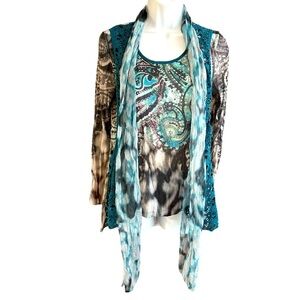 Elysee 26 | One-Piece Layered Top, Medium. EUC